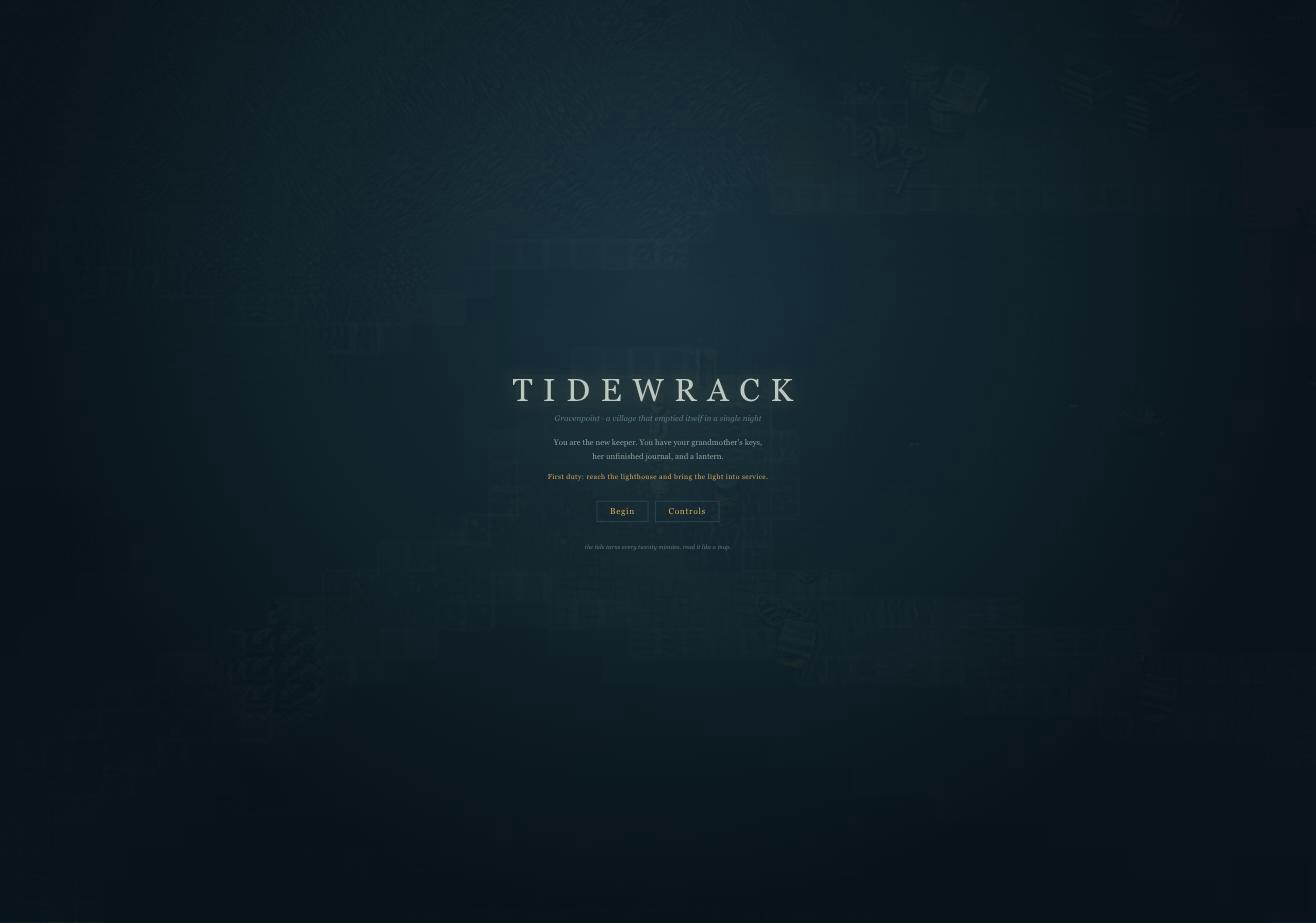 Tidewrack title screen